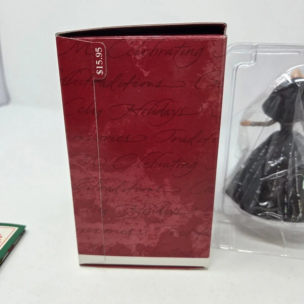 Hallmark Keepsake Holiday Barbie 1998 Ornament Black Gown Collector Series 6